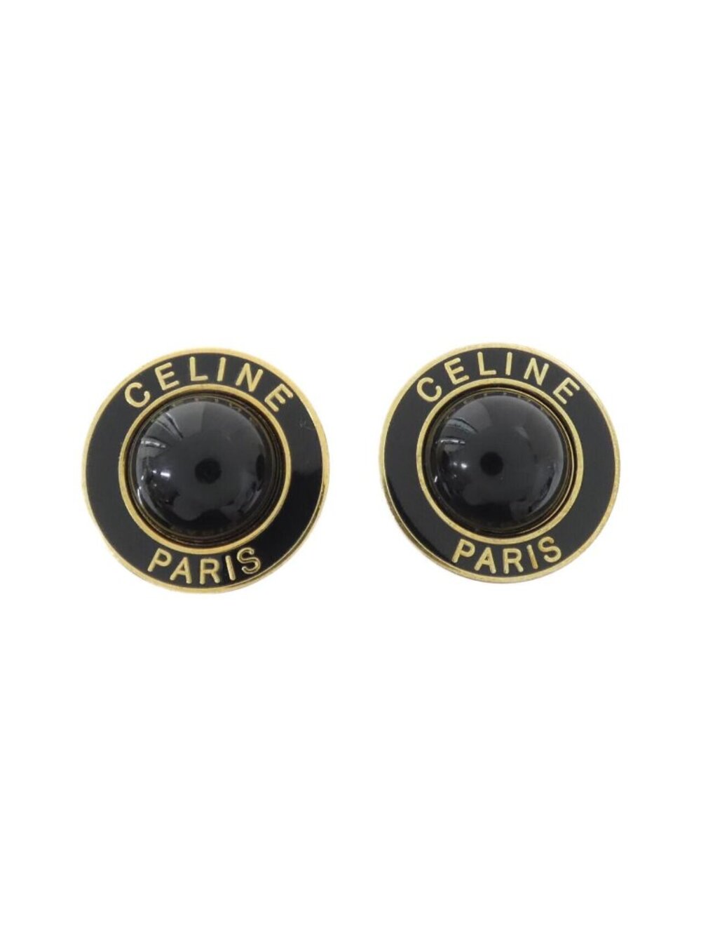 Celine Vintage Earrings Gold